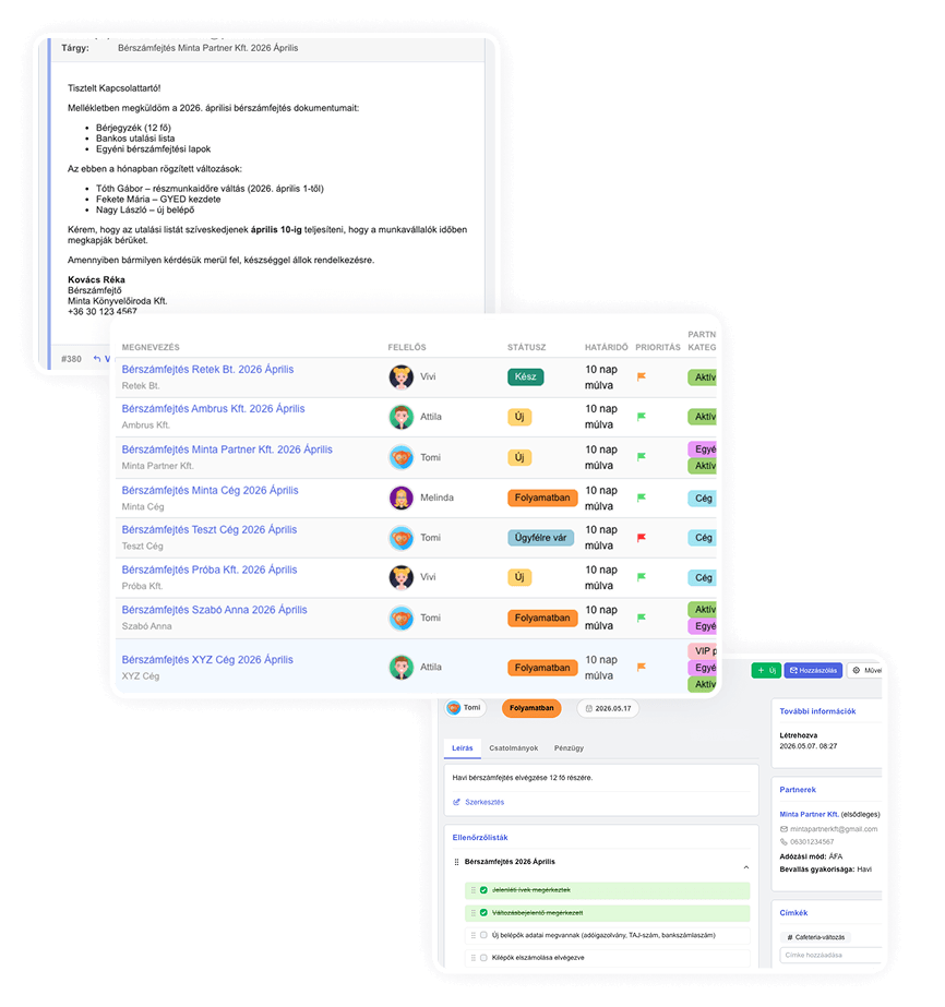 CRM rendszer könyvelőirodáknak